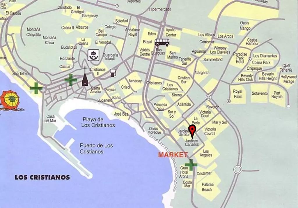 Espacioso Apartamento Primera Línea de Playa Los Cristianos  Exterior foto